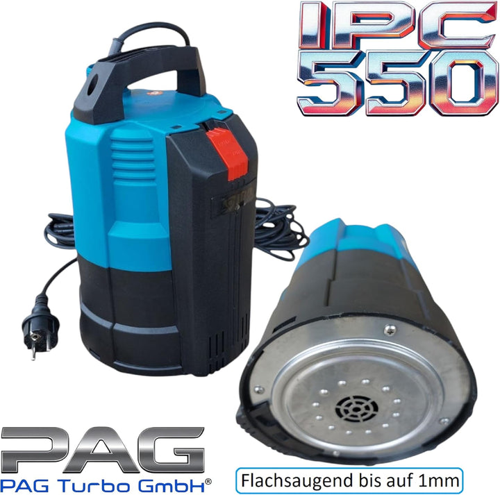 Flachsaugende Flachsaugend Tauchpumpe Absaugpumpe Poolpumpe IPC550-6000L/h Automatik