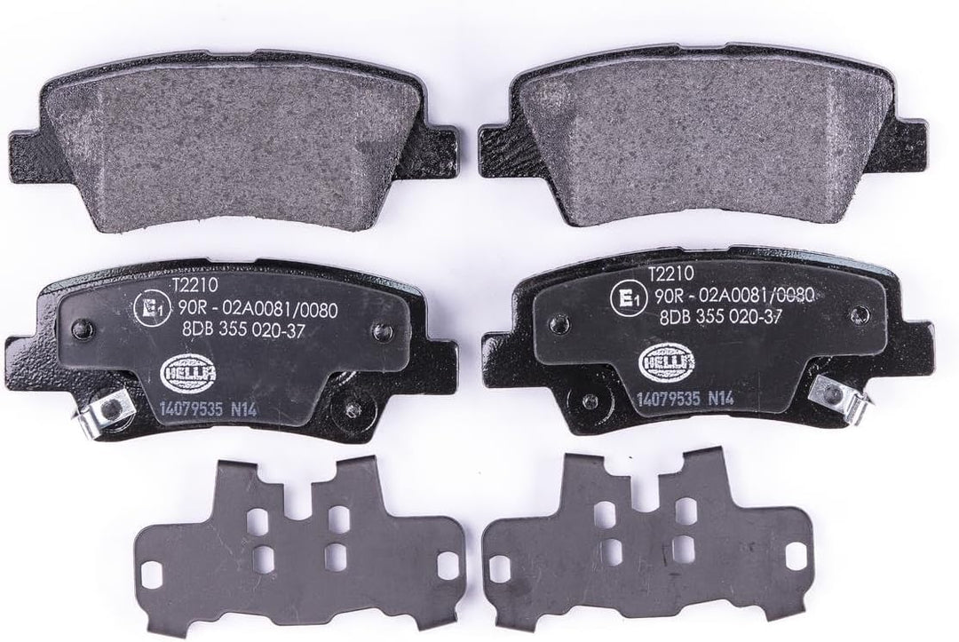 HELLA PAGID 8DB 355 020-371 Bremsbelagsatz - T2210 - Dicke/Stärke: 15.7mm - Bremssystem: Akebono - m
