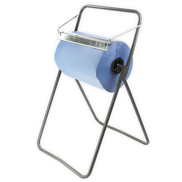 DEMA Metall Putztuchrollen Halter – Bodenständer für Werkstatt, Garage & Keller, 40 cm Putztuch-Roll