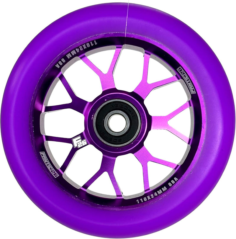 Fantic26 Spy7 Stunt Scooter Rolle I Trick I Tret I Kinder I Roller I Wheel I 110mm I ABEC 11 I Schne