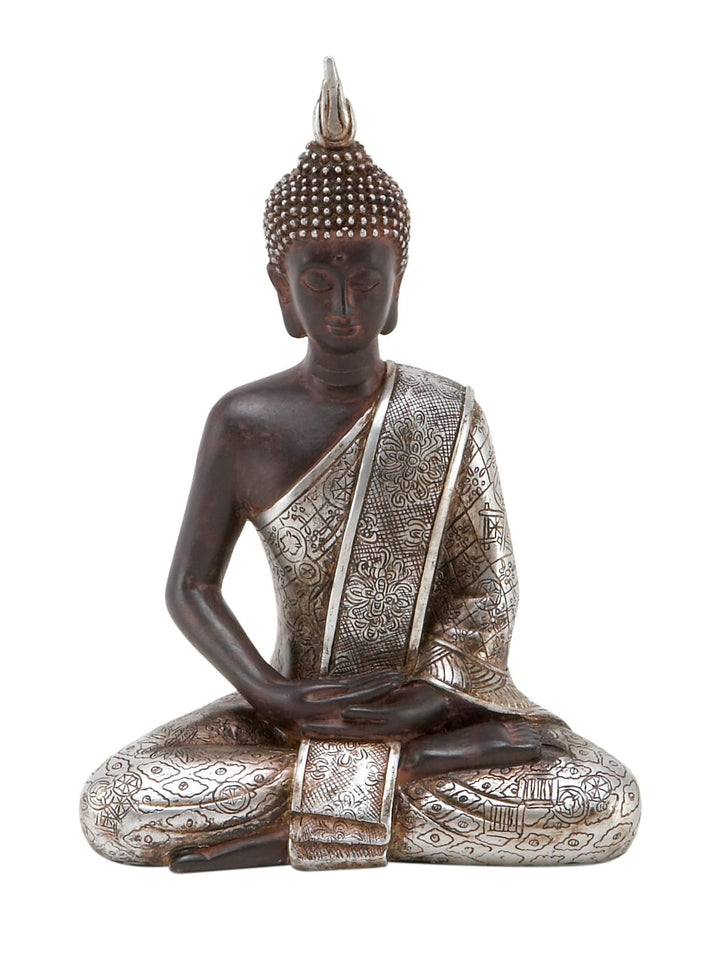 Deco 79 Polystein Skulptur, Kunststein, schwarz, SMALL Size SMALL SIZE Schwarz, SMALL SIZE Schwarz