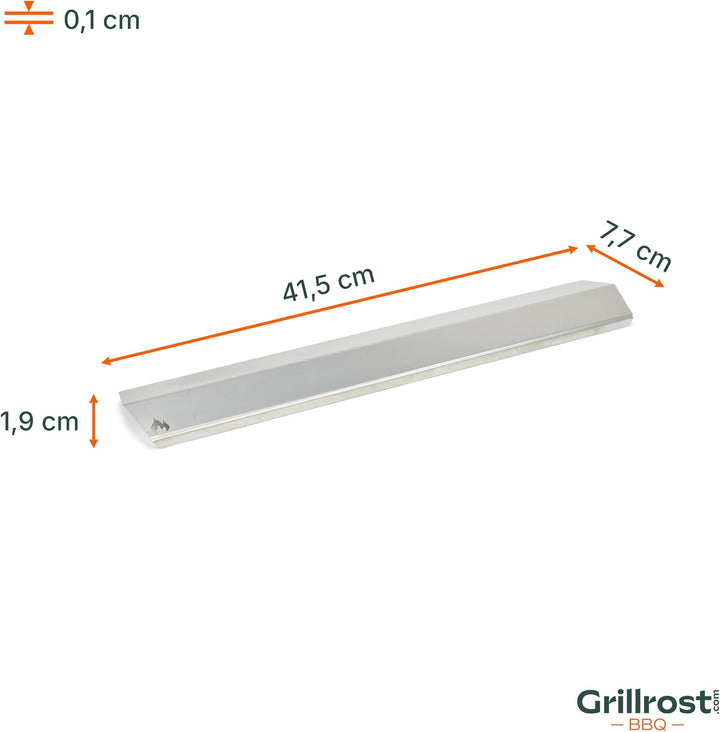 Grillrost.com Das Original Edelstahl Aromaschiene für Enders - Brennerabdeckung für Monroe 2/4 mit S