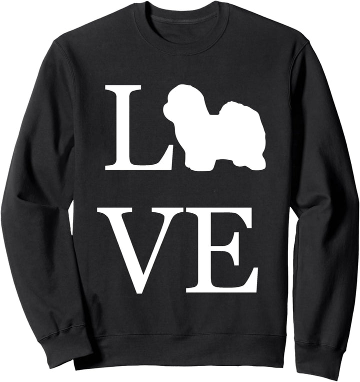 Hundebesitzer "I Love Coton De Tulear", Weiss Sweatshirt
