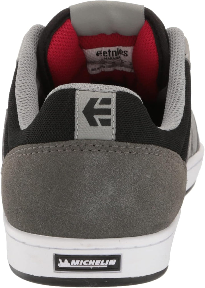 Etnies Herren Jameson 2 Eco Skateboardschuh 41 EU Grau Schwarz Rot, 41 EU Grau Schwarz Rot
