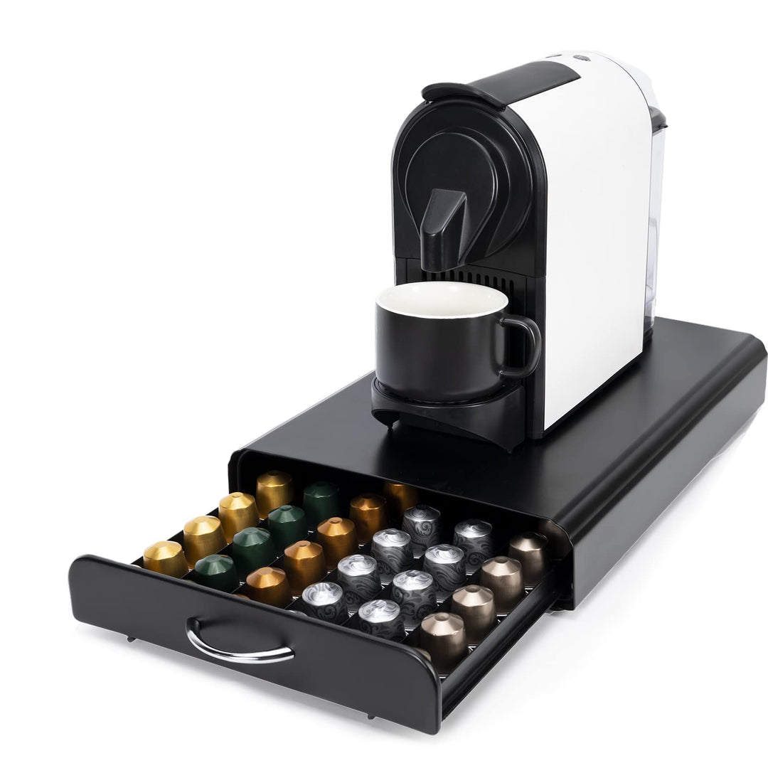 SYSYLY Kaffee Kapselhalter,Kaffee KapselSchublade zur Aufbewahrung für Nespresso käpsel,Kapselstände