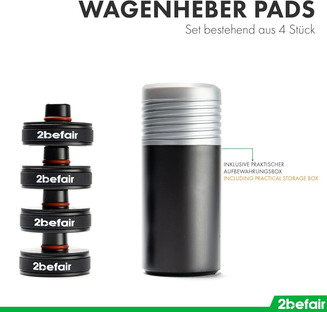 2befair Wagenheber Pad Jack Pad Gummiauflage Aufnahmepunkt Hebepunkt Adapter Unterlage Kompatibel fü
