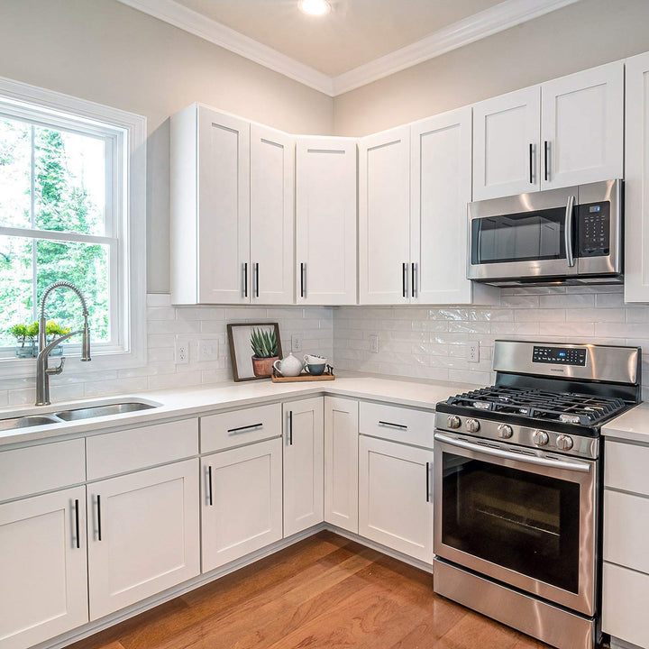 Amerdeco 12 Stück Möbelgriffe Edelstahl Schwarz Schrankgriffe Küchengriffe 128mm Lochabstand Schubla