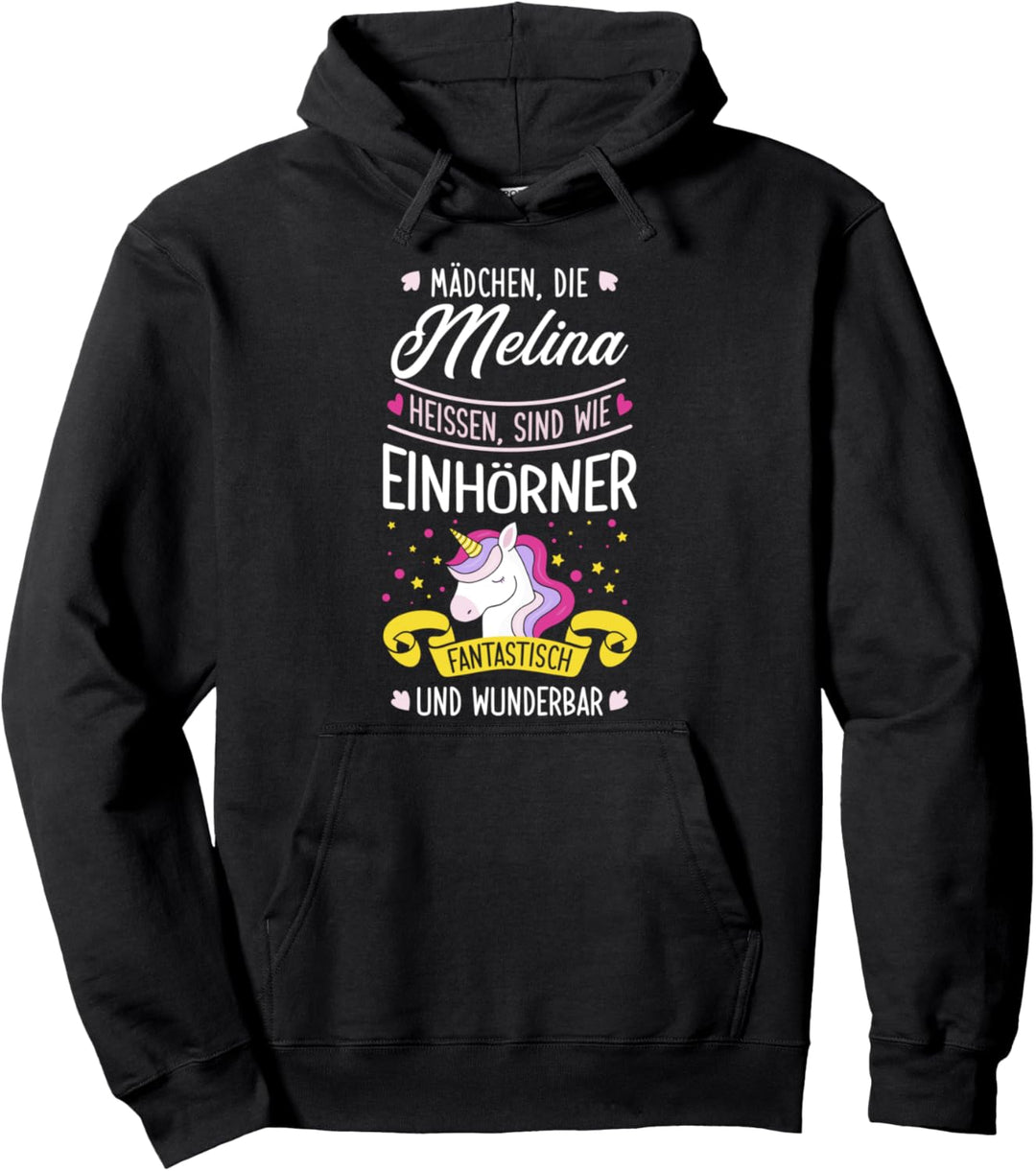 Mädchen die Melina heissen sind wie Einhörner Einhorn Pullover Hoodie