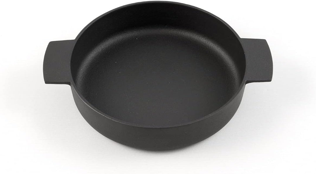 KAMASADA Gusseisenpfanne Rund, 19 cm, 4,7 cm Hoch. Eisenpfanne Induktion, Induktions-Herd, Ceran, Ga