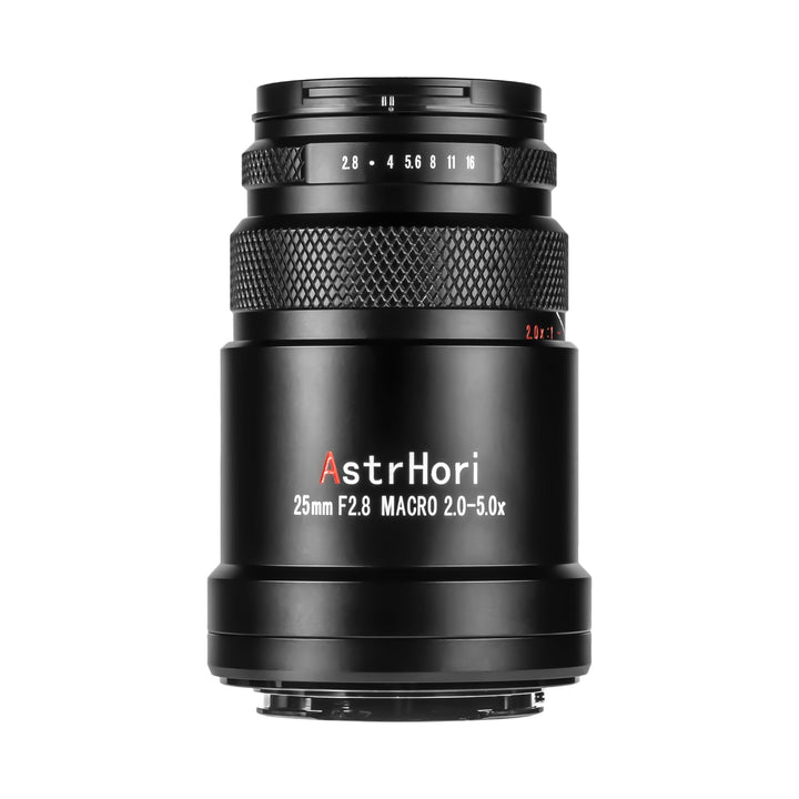 AstrHori 25 mm F2,8 2X-5X Ultra-Makro-Objektiv, Vollformat, manueller Fokus, kompatibel mit spiegell