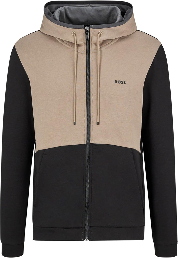 BOSS Athleisure Herren Sweatjacke Saggy Schwarz X-Large