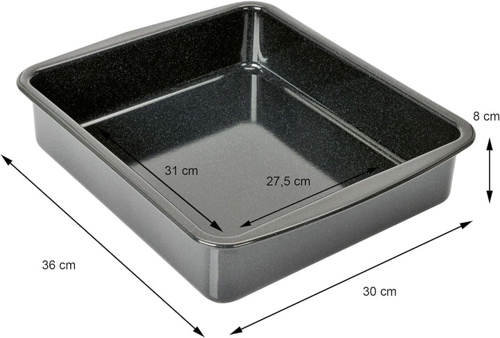 Original Kaiser Inspiration Lasagne Auflaufform gross, 36 x 30 x 8 cm, Ofenform antihaftbeschichtet,