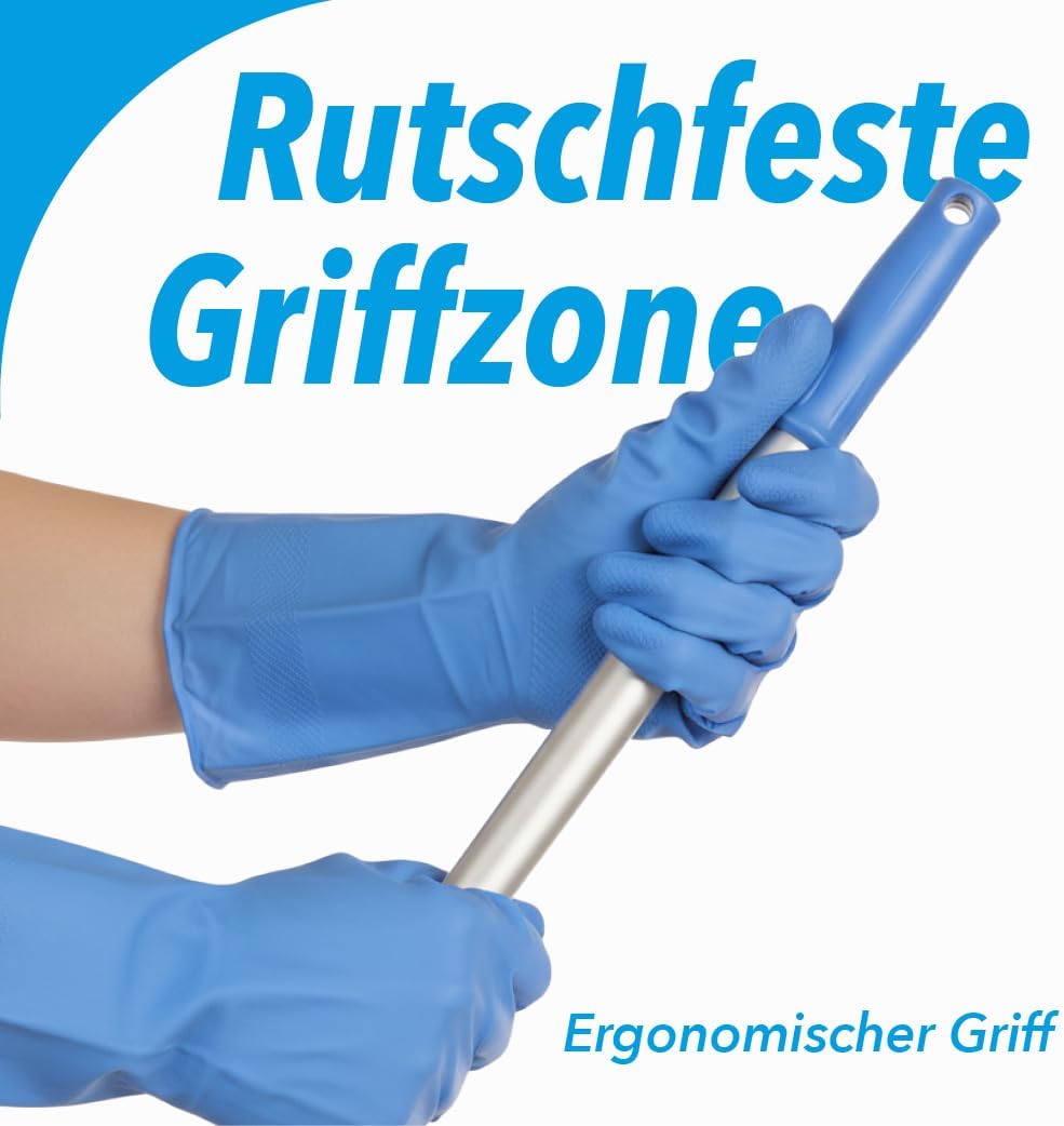 G.I.V. Bodenwischer Set 40cm Klapphalter mit Fusstaste + Teleskopstiel ausziehbar 88-150cm inkl. 5X