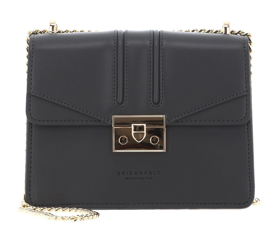 Seidenfelt Roros - Schultertasche 21 cm Anthracite/Gold, Anthracite/Gold