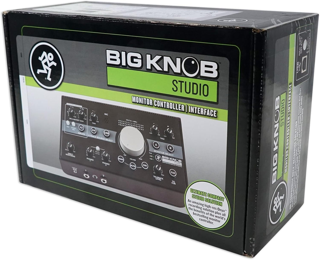 Mackie Big Knob Serie, 3x2 Studio Monitor Controller 192kHz USB I/O (BIG KNOB STUDIO) Studio 3x2 Kla