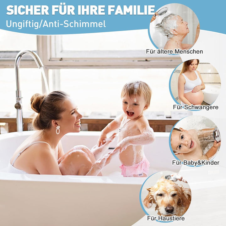 Mofonky Duschmatte rutschfest Antirutschmatte Dusche: 70 x 70 cm Gross Eckduschmatte Dreieckig Dusch