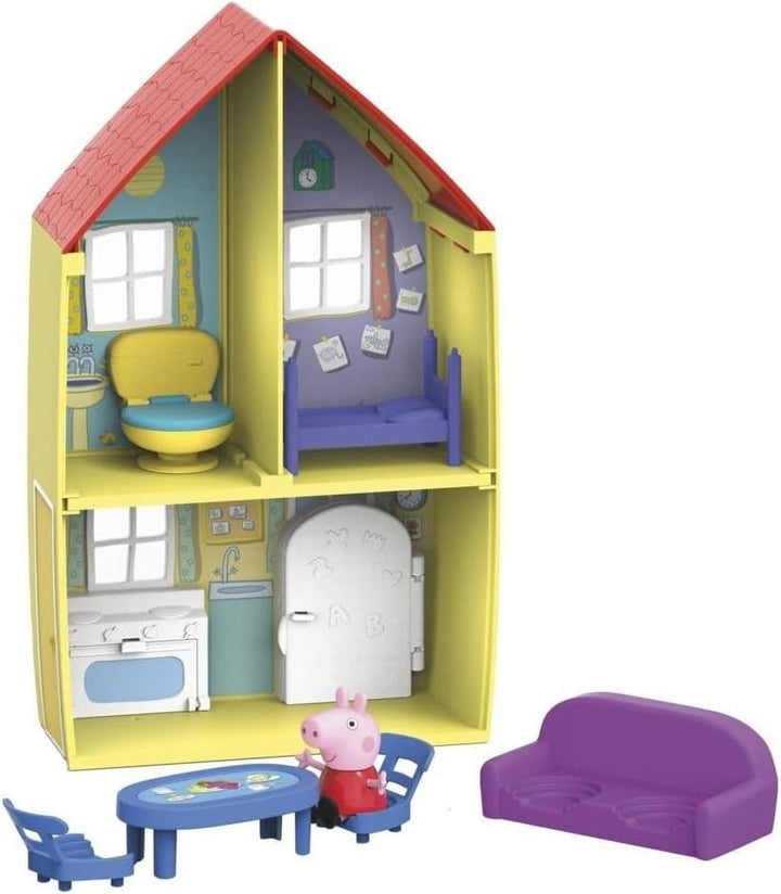 Peppa Pig Peppa’s Adventures Peppa’s Family House Playset Preschool Toy, Includes Figure and 6 Acces