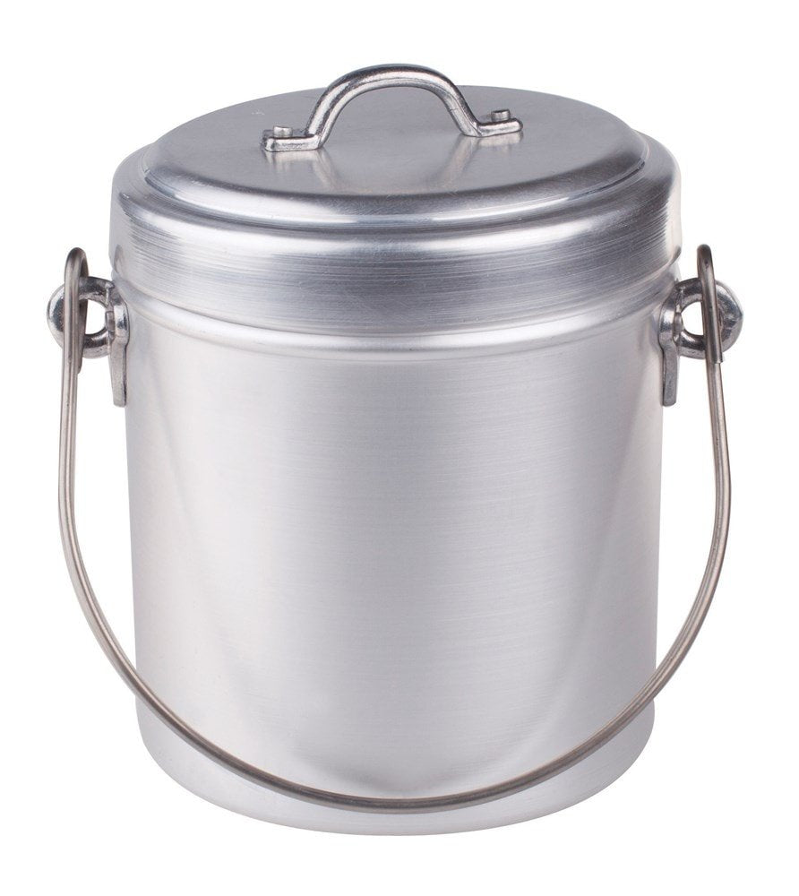 Pentole Agnelli Kochtopf Milch mit Deckel und Griff Bügel, Aluminium 10 cm Aluminium, 10 cm