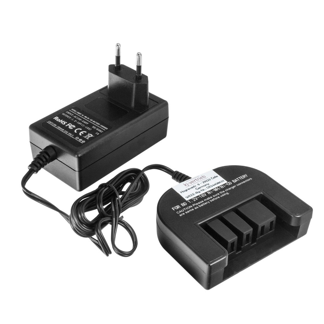 Ladegerät kompatibel mit Black & Decker NI-MH/NI-CD Werkzeug-Akkus 9.6V, 12V, 14.4V, 18V - 1.5A, 1A