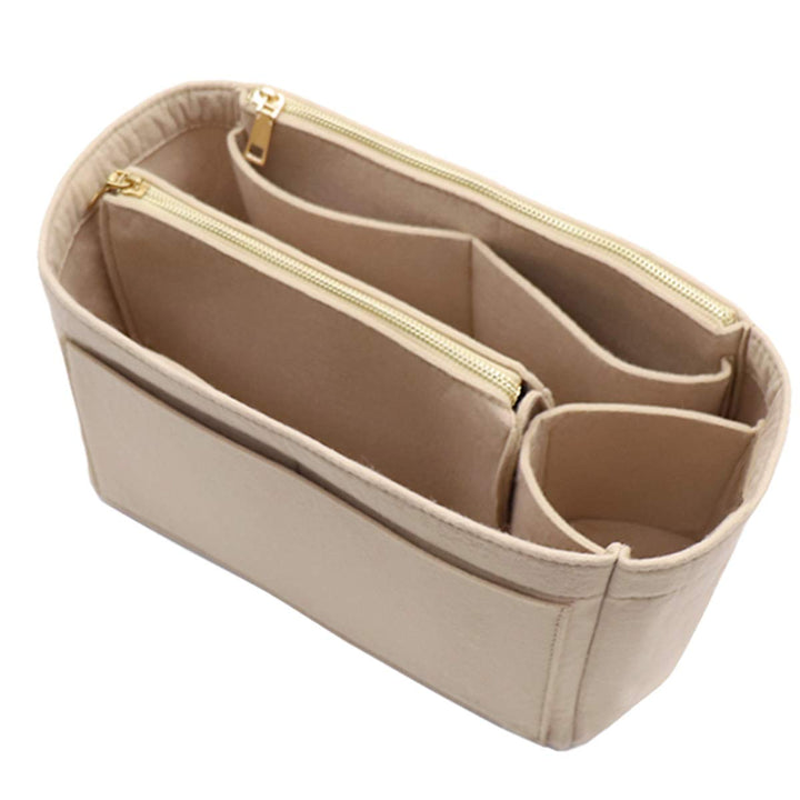 Organisatorischer Tascheineinsatz aus Filz mit Reissverschluss, passend für Speedy-Neverfull-Tasche,