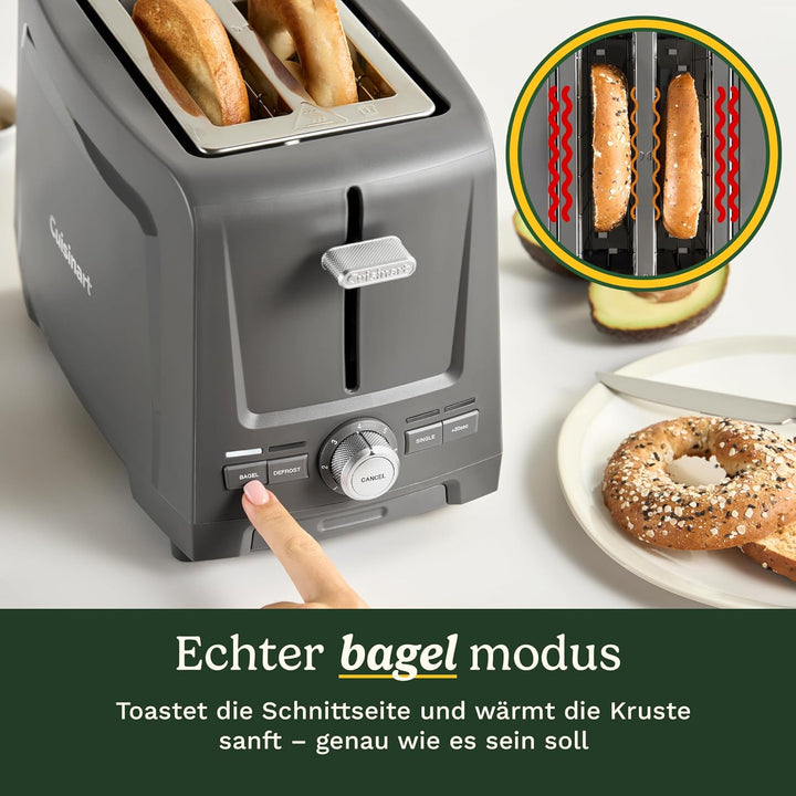 Core Collection 2 Slice Plastic Toaster 2 Scheiben (CC) Stein Grau, 2 Scheiben (CC) Stein Grau