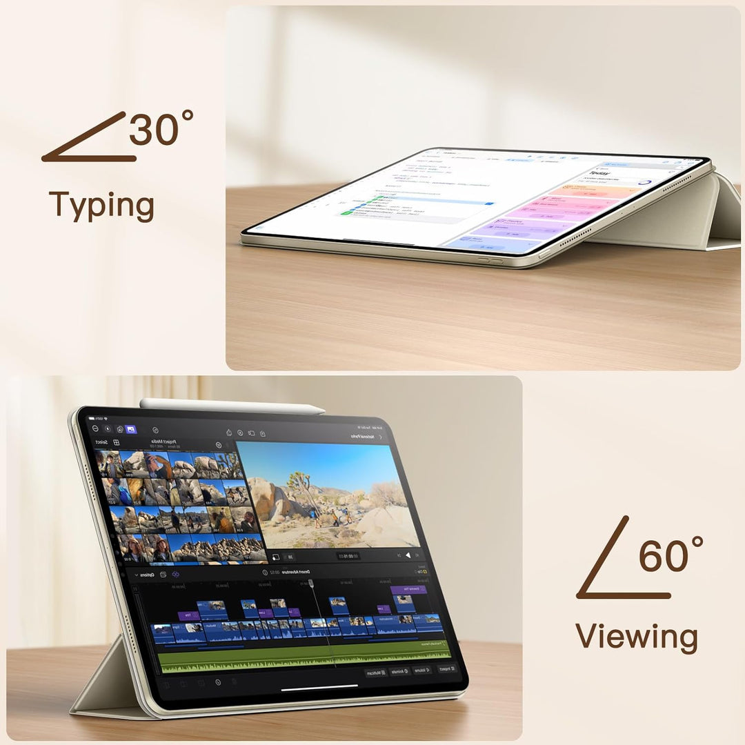 JETech Magnetisch Hülle für iPad Air 11 Zoll M2 (2024), iPad Air 5/4 (10,9-Zoll, Modell 2022/2020, 5