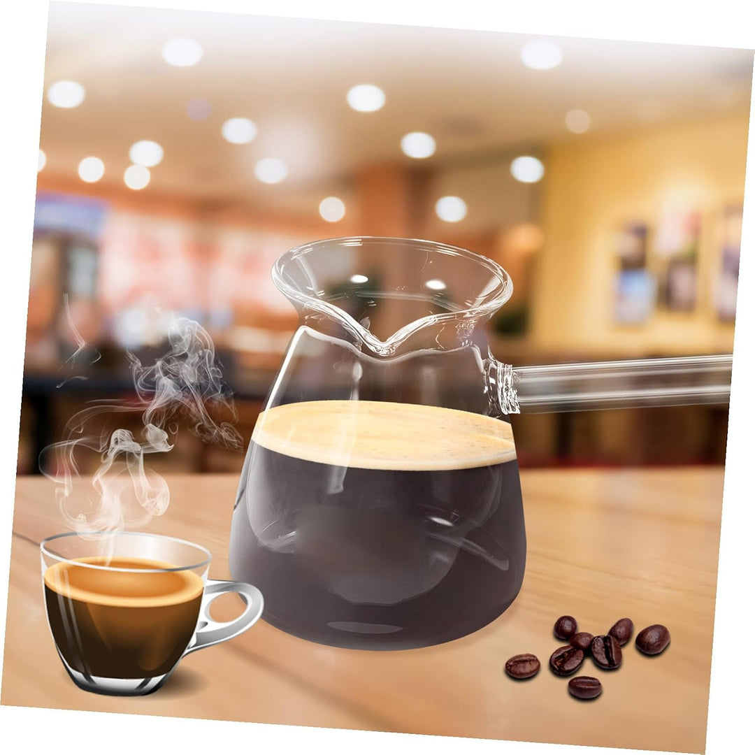 Cabilock Milch Pan Glas Türkischen Kaffee Topf Glas Herd Tee Maker Sauce Pan für Home Küche