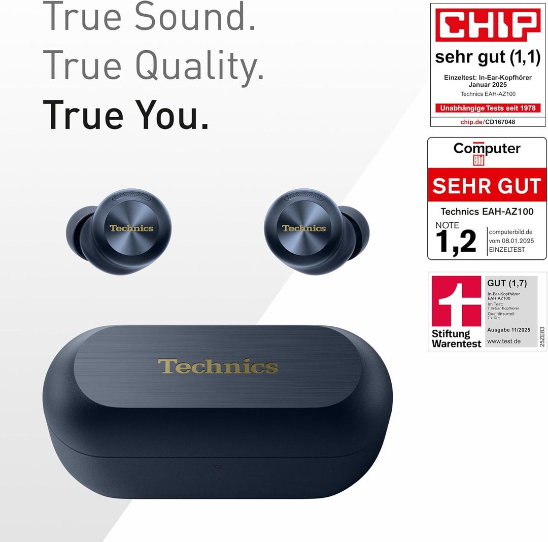 Technics EAH-AZ100E-A Kabellose Kopfhörer mit Geräuschunterdrückung, Bequeme In-Ear-Kopfhörer, Multi