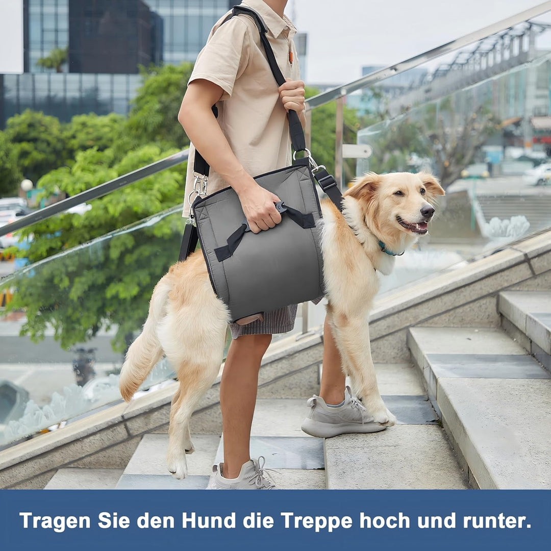 COODEO Hundetragegurt, Notfallrucksack Unterstützung für Rehabilitation Hundelift Geschirr, Hundeträ