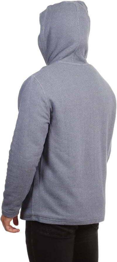 Hurley Herren M Modern Surf Poncho Sherpa Ls H T-Shirt M Blau (Diffused Blue), M Blau (Diffused Blue
