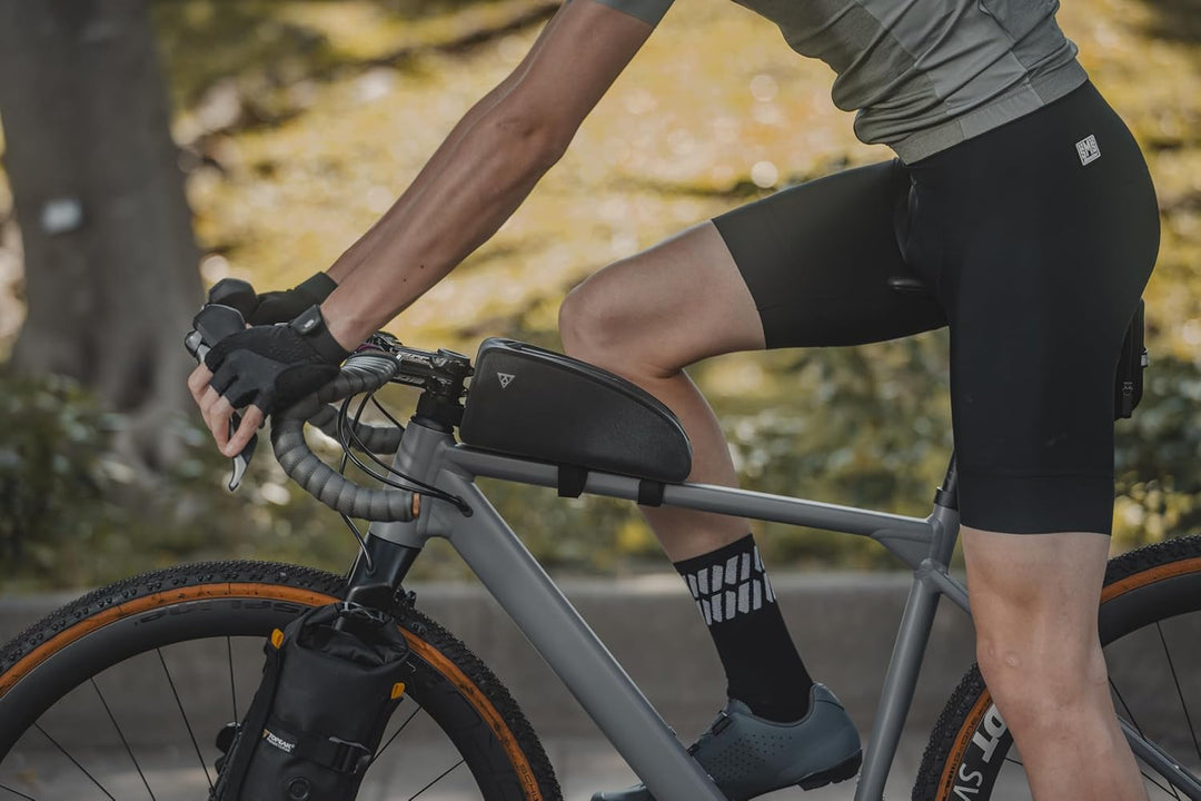 Topeak TopLoader DryBag Oberrohrtasche 1 L – wasserdichte Bikepacking-Tasche aus TPU, mit Klett- ode