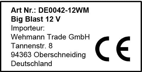 Fanfare BIG BLAST Road Master 24 V mit Kompressor 118 dB Metallausführung Neu !!