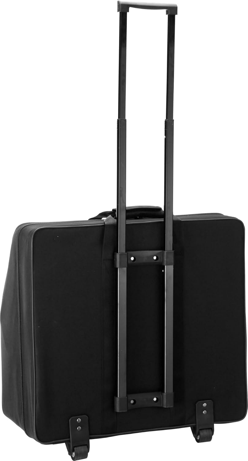 Alpenklang 120-Bass Akkordeon Koffer/Trolley (Akkordeontrolley, Holzkern, weiche Plüsch-Polsterung,