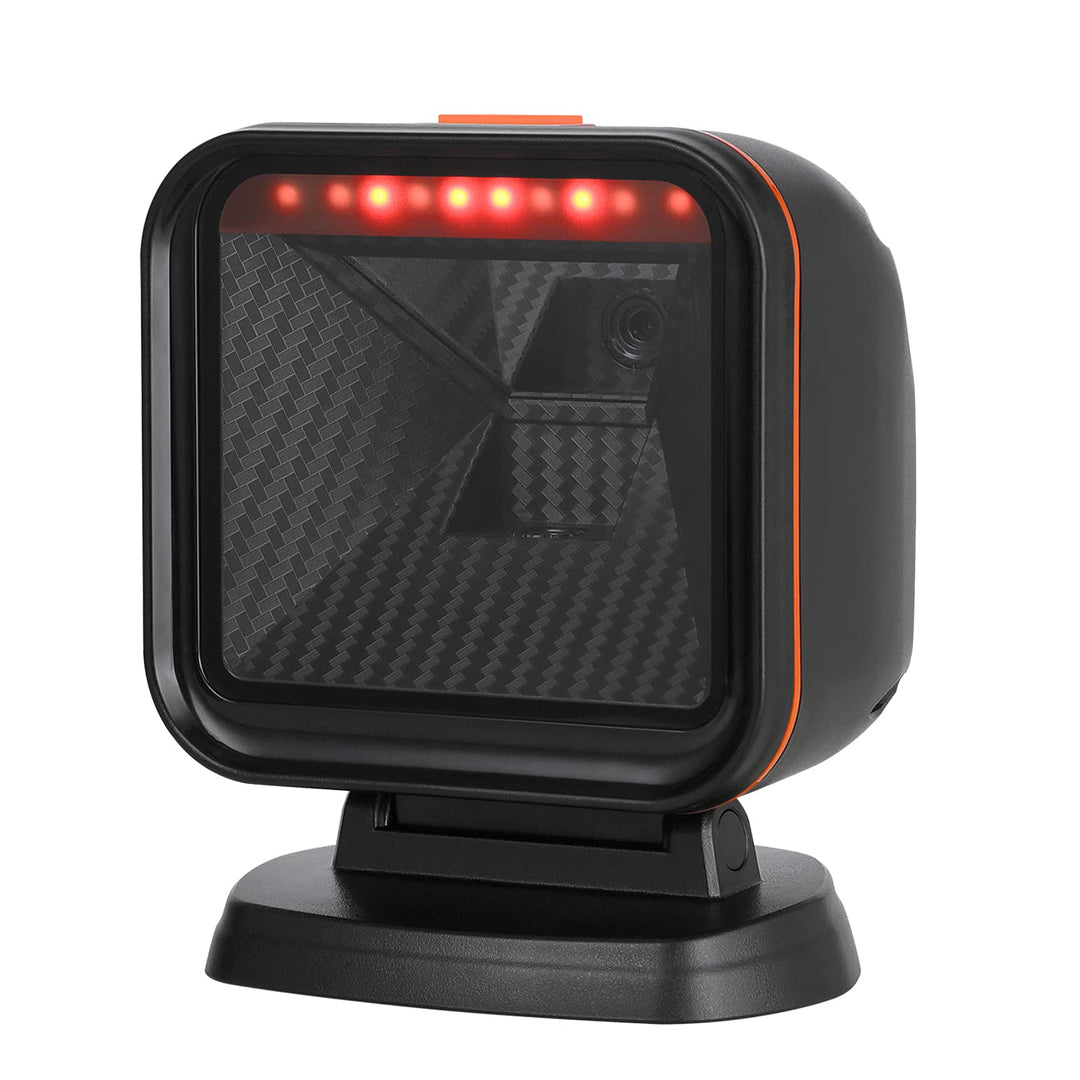 OBZ 1D 2D Desktop Barcode Scanner, QR Code Scanner USB Wired Hands-Free Barcode-Scanner Kassen Scann