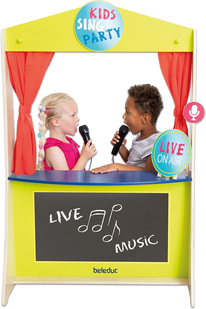 Beleduc Kasperletheater Holz - Puppentheater Kinder Kaspertheater Nocolor, Nocolor