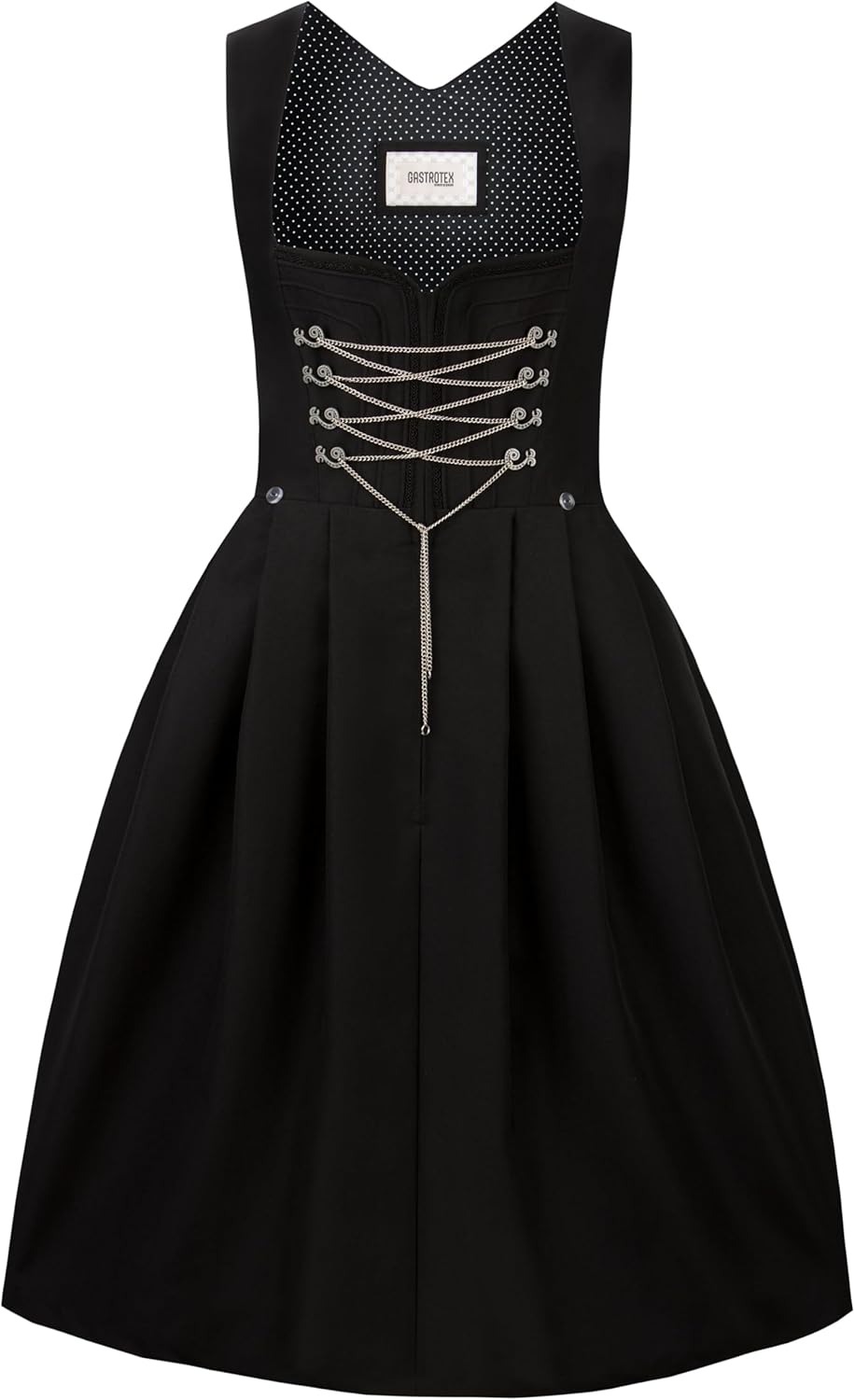 Stockerpoint Damen Adele Midi Dirndl ohne Schürze 34 Schwarz, 34 Schwarz