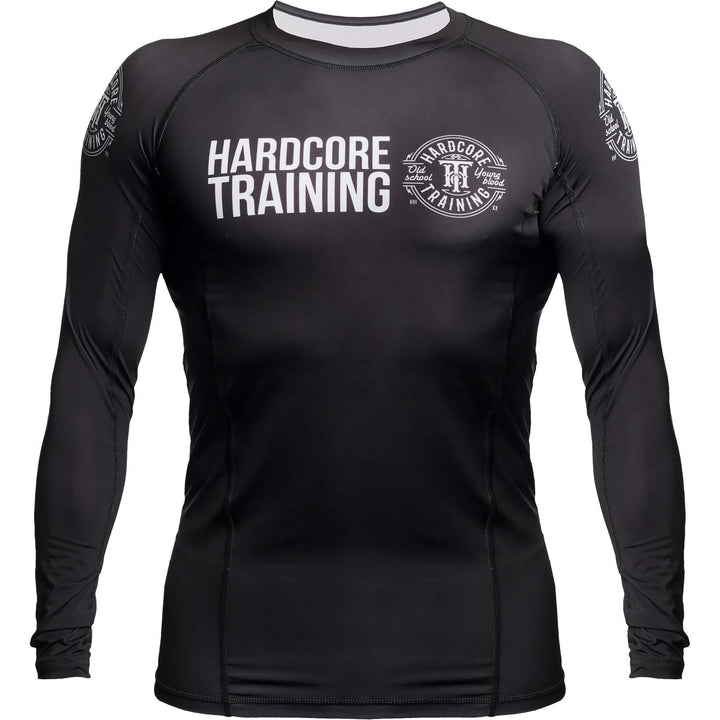 Hardcore Training Recruit Rash Guard Men's Kompressionshemd Herren Lange Ärmel Grappling Jiu Jitsu M