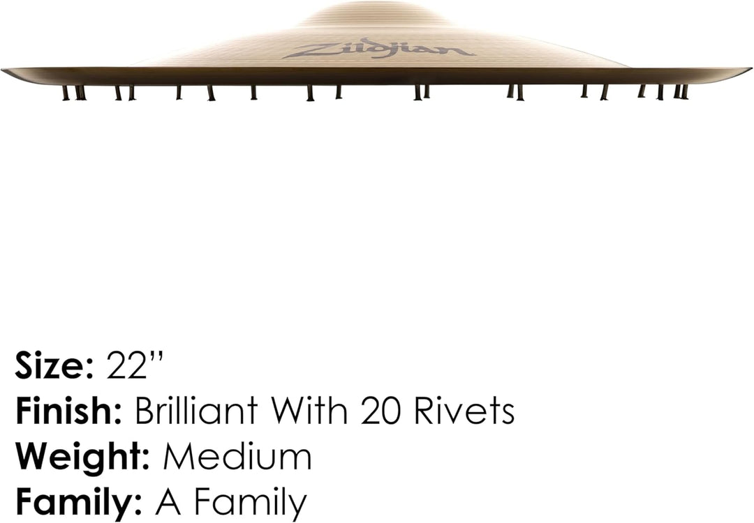 Zildjian A Zildjian Series - 22" Swish Knocker Cymbal with 20 Rivets