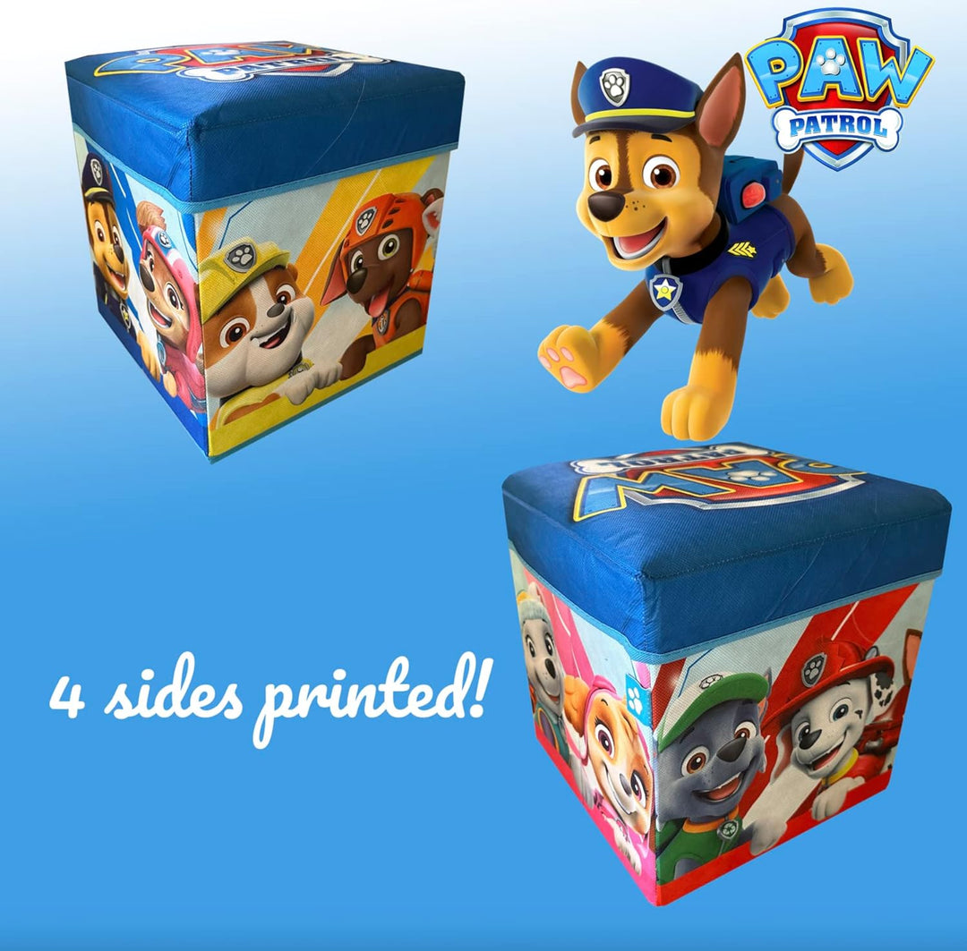 Superdiver - Aufbewahrungsbox und Hocker Paw Patrol - Offizielle Lizenz Paw Patrol - 30x30x30 cm - F