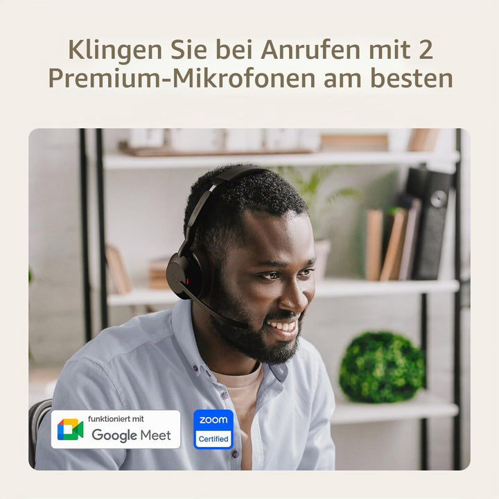 Jabra Evolve2 55 - schnurloses Mono-Headset Air Comfort - Mikrofone mit Geräuschunterdrückung und AN