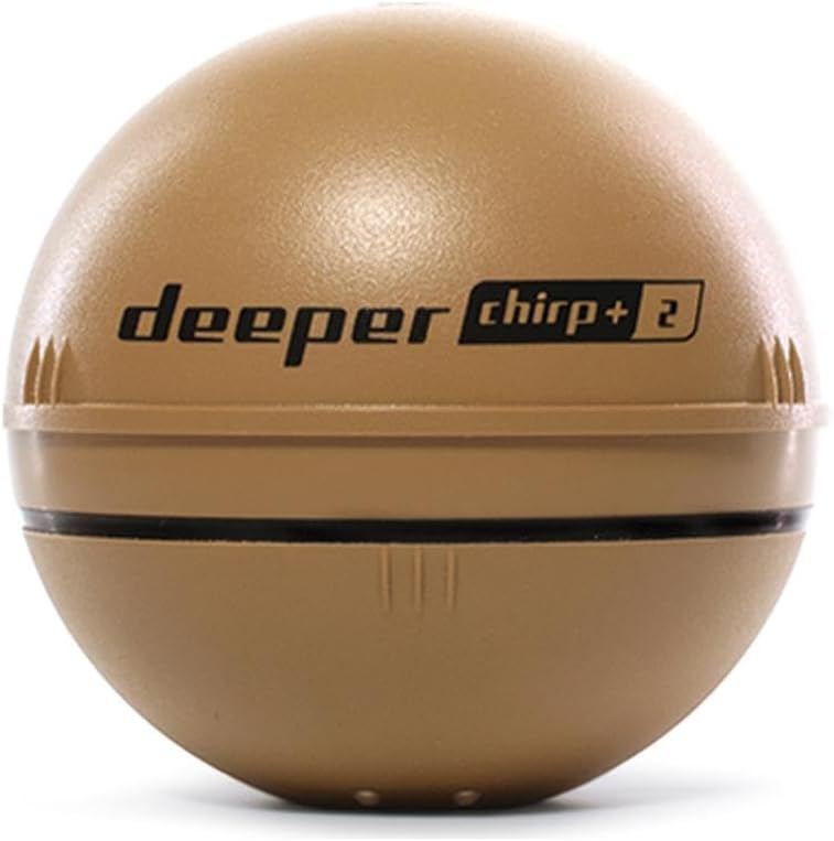 Deeper Chirp+2 Auswerfbarer und portabler GPS-gestützter-Fischfinder mit Langer Betriebsdauer und Na