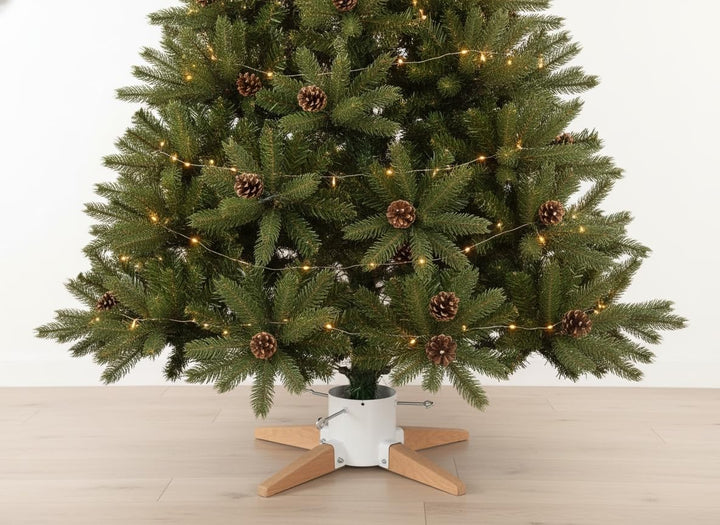 COIL Christbaumständer, Ständer mit Wasserspeicher, Rustikaler Ständer, Sockel für echten Baum, Wass