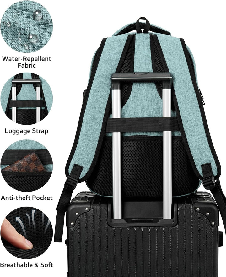 kadilong Rucksack Laptop Herren,Schulrucksack Jungen Teenager Schule Schultasche Schulranzen mit USB