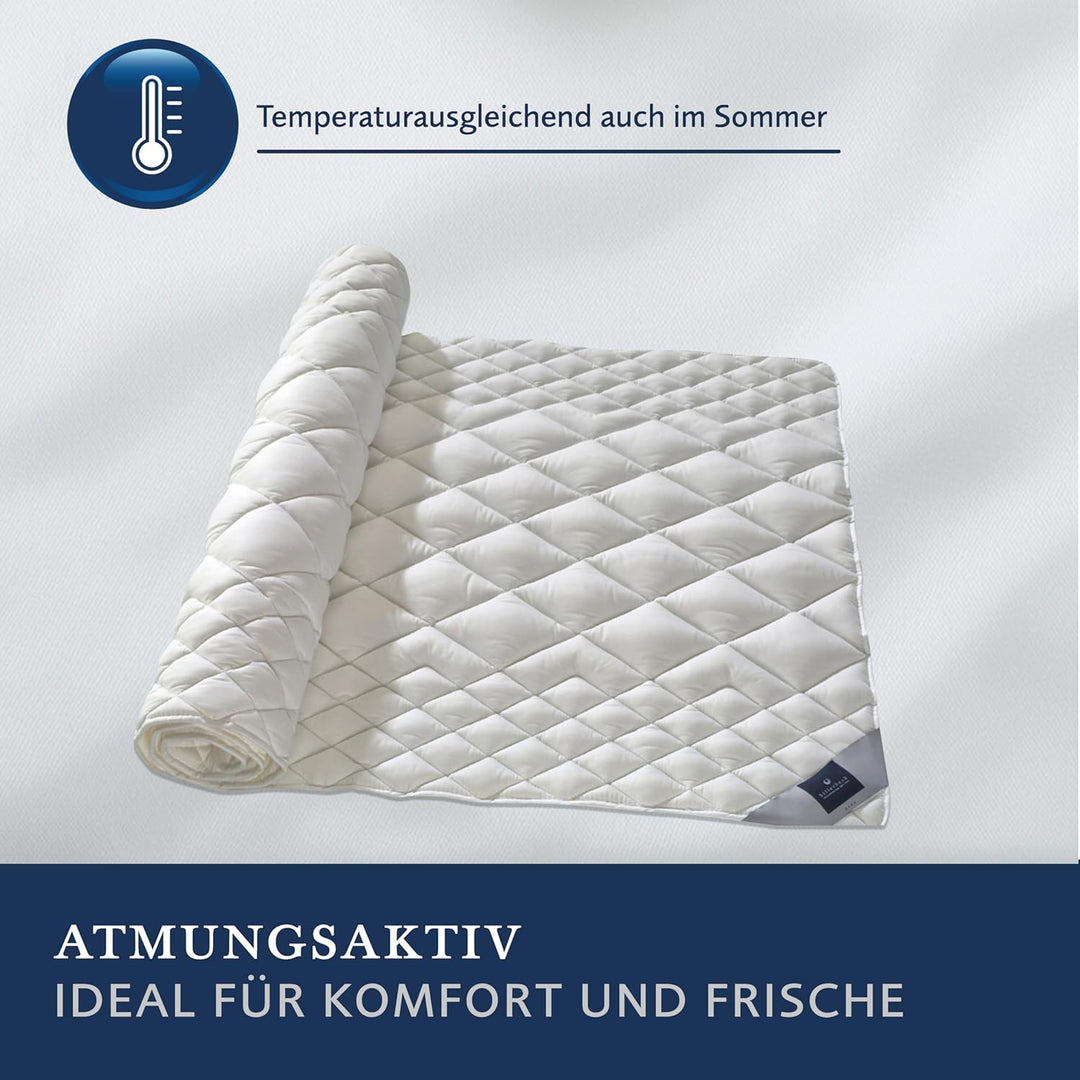 Billerbeck 7200220007 Auflagen 742 Cottona, circa 180 x 200 cm 1 Stück (1er Pack) Natur, 1 Stück (1e