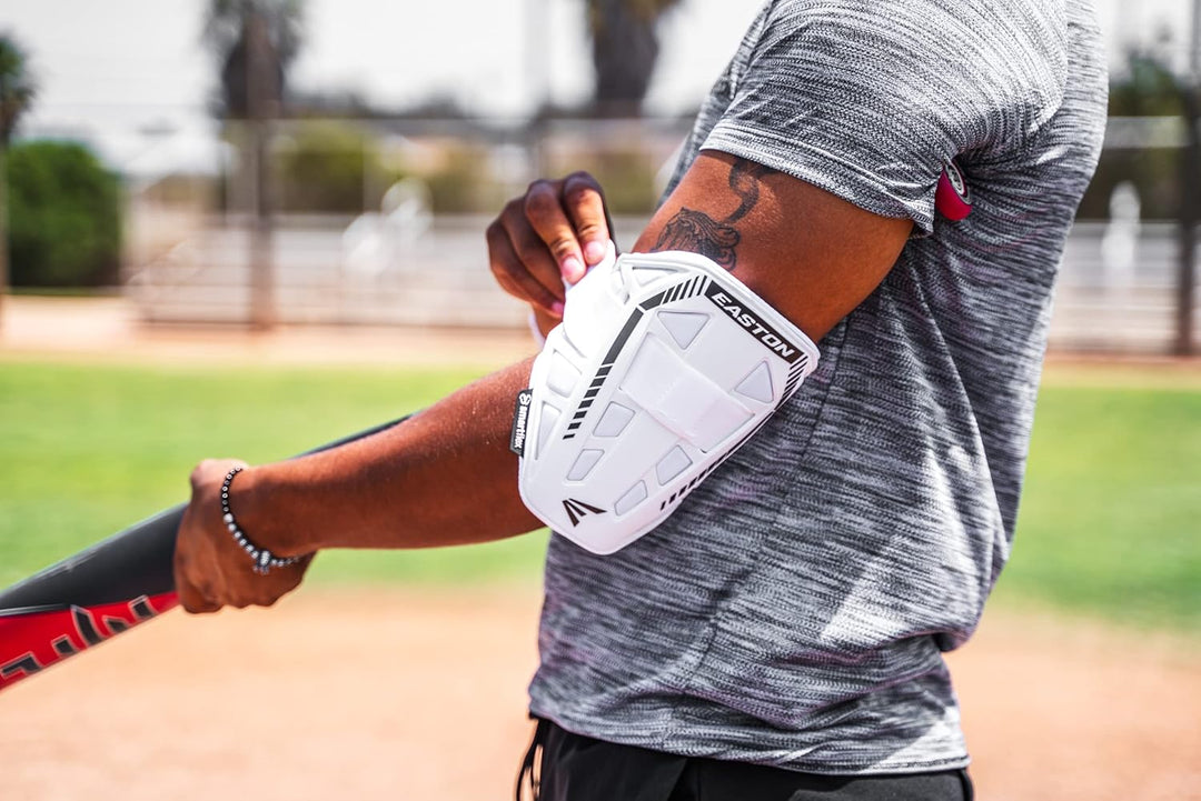 Easton | Adult Elbow Guard| White | Small/Medium