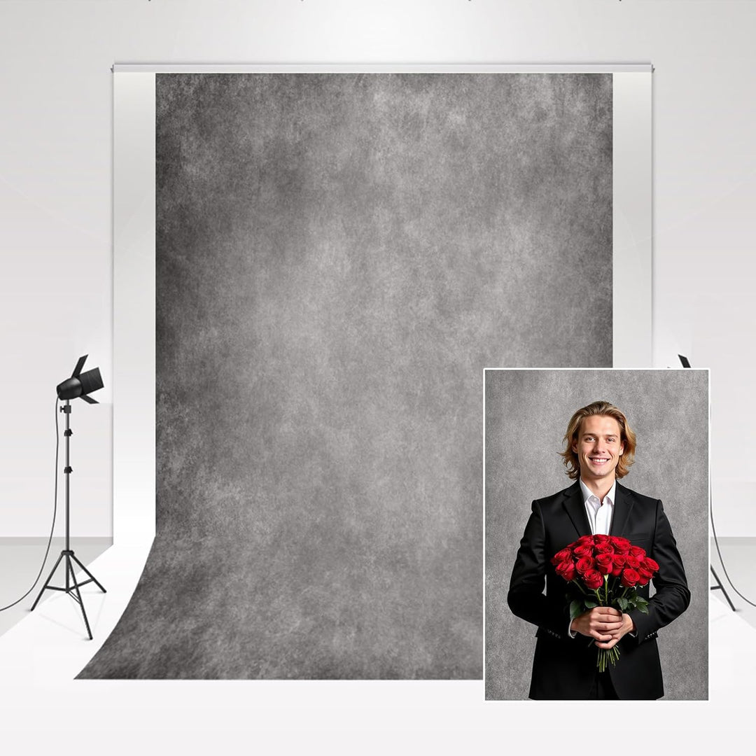 Kate Photo Studio Hintergrund Grau 1.5x2.2m Grau Zementwand Foto Studio Hintergrund Kunst Hintergrun