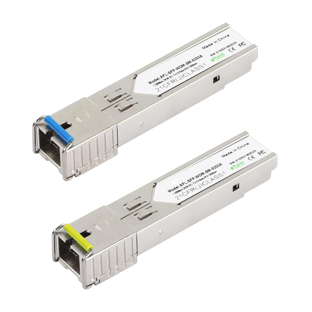 CERRXIAN 1.25G Single Mode BIDI SFP SC Modul Glasfaser-Transceiver, SFP-WDM-SM, 3KM SC Tx1550nm/Rx13