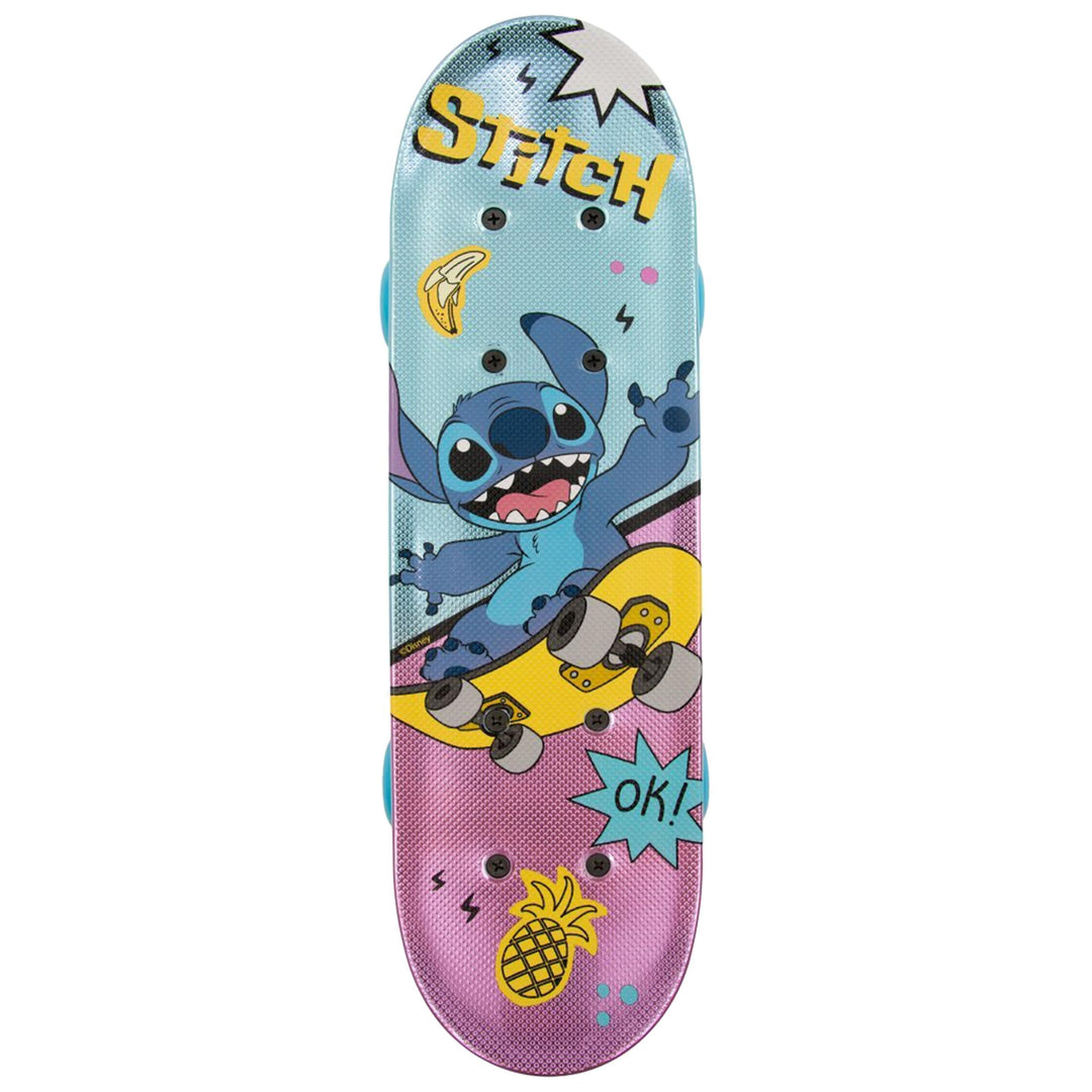 Paw Patrol Chase Holz Skateboard für Jungen 61cm, rutschfestes Brett 20-50kg Stitch, Stitch