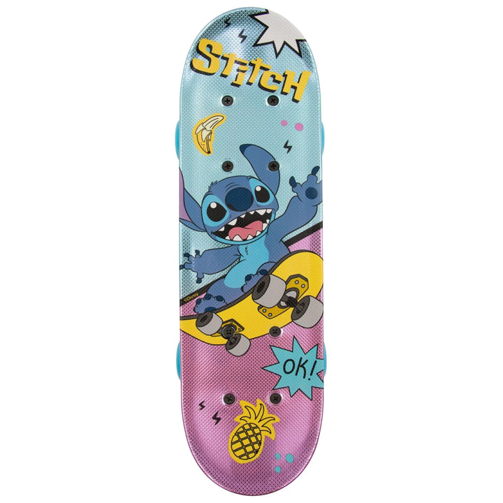 Paw Patrol Chase Holz Skateboard für Jungen 61cm, rutschfestes Brett 20-50kg Stitch, Stitch