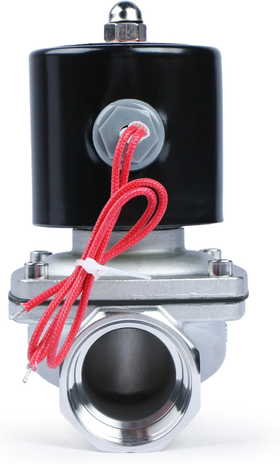 U.S. Solid 1-1/4" Edelstahl Elektrisch Magnetventil 12V DC stromlos geschlossen VITON Wasser Luft Öl